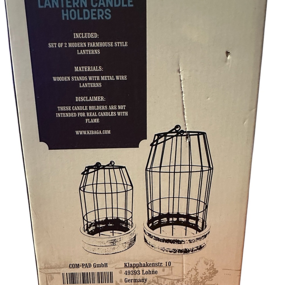 Amazon Kibaga Lantern Candle Holders Set - Black - Picture 4 of 4